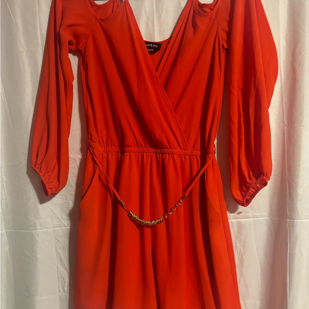 Bebe Women's Vibrant orange JUMPSUIT